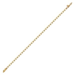 18B005-200 | 18ct Yellow Gold 2.00ct Rub-over Natural Diamond Line Bracelet