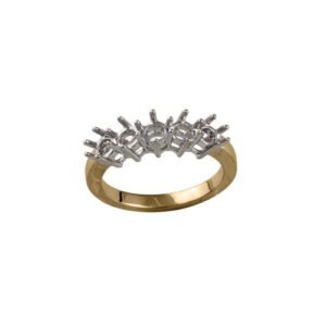 18M134-100 | 18ct Yellow and white 1ct Natural Diamond Ring Mount