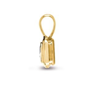 18P014-025 | 18ct Yellow Gold 25pts Rub over Pendant