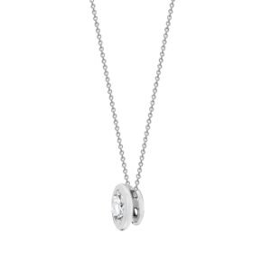 LAB18P323-070 | Lab 18ct White 0.70ct Threaded Rub over set Diamond Pendant - Chain is not included