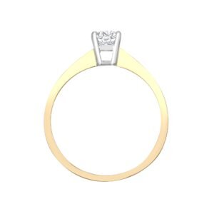 18R316-025-GSI1 | 18ct Yellow Gold 25pts Solitaire Natural Diamond Ring