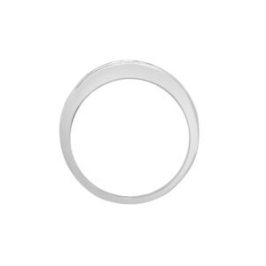 18ct White Gold Natural Diamond And Ruby Channel Set Half Eternity