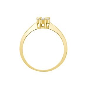 18 Yellow Gold 24pts Natural Diamond Ring