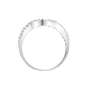 18ct White 0.39ct Natural Diamond Ring