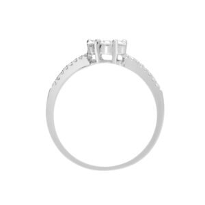 18ct White 0.48ct Natural Diamond Ring