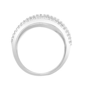 18ct White 0.63ct Natural Diamond Ring