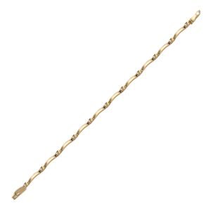 9B008 | 9ct Yellow Gold Channel Set Bracelet