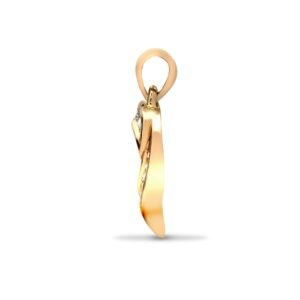 9H001 | 9ct Yellow Gold Natural Diamond Heart Pendant
