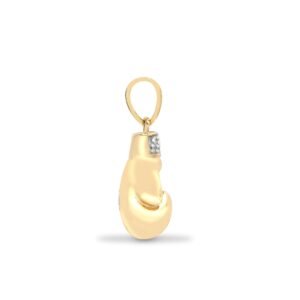 9P092 | 9ct Yellow Gold Natural Diamond Boxing Glove Pendant