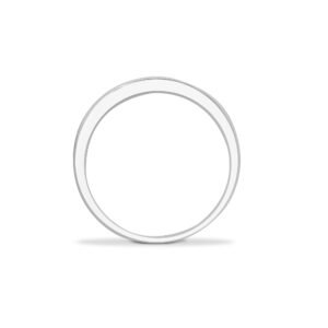 9ct White Gold Natural Diamond Half Eternity Ring