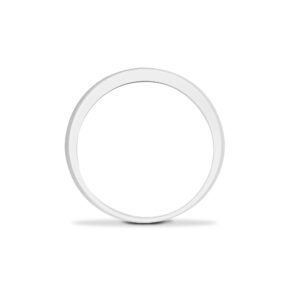 9ct White Gold Natural Diamond Half Eternity Ring