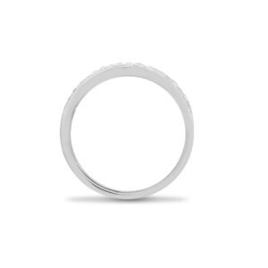 9ct White 0.50 Natural Diamond Greek Key Style Ring