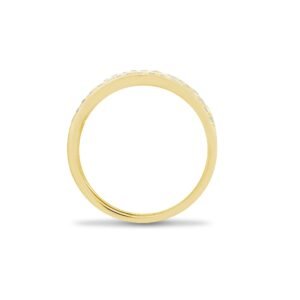9ct Yellow 0.50 Natural Diamond Greek Key Style Ring