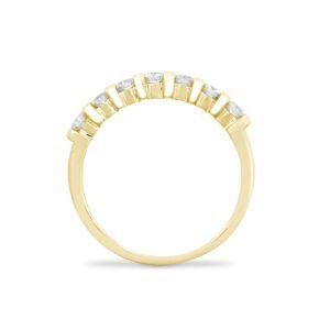 9ct Yellow 40pts Bar Set Ring