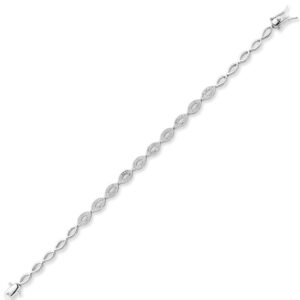 ABB180 | 925 Silver CZ Set Bracelet