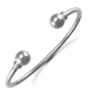 ABG055 | JN Jewellery 925 Silver Solid Gents Torque Bangle 25.5 grams weight