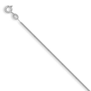 ACN003A-16 | 925 Sterling Silver Pendant Curb Necklace