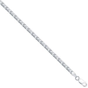 ACN022B-20 | JN Jewellery 925 Silver Square Franco 3.0mm Gauge Chain