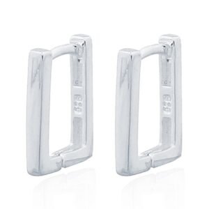 Hoop Earrings 925 Silver - Silver Plating