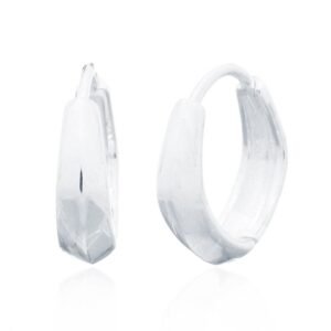 925 Silver Huggie Hoop Earrings