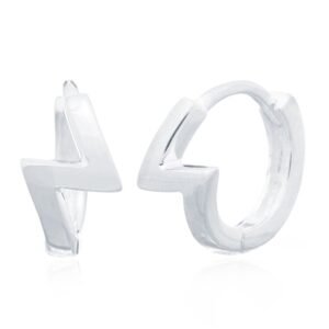 925 Silver Huggie Hoop Earrings