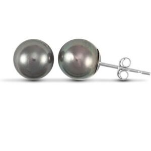 AES061 | 925 Sterling Silver cultured pearl 7mm stud earrings.