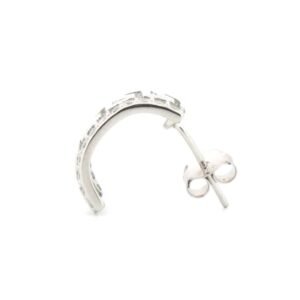 AES184 | 925 Silver Rhodium Plated CZ Set Stud Earrings