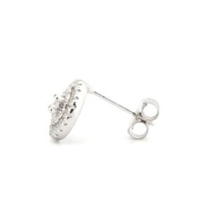 AES187 | 925 Silver Rhodium Plated CZ Set Stud Earrings