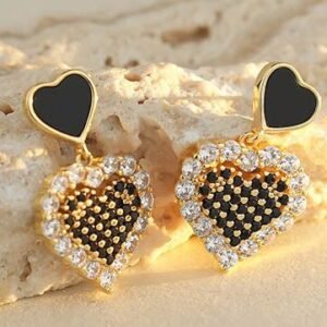 AES217 | 925 Silver 14ct Gold Plated CZ Set Stud Earrings