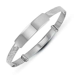 AKB013 | 925 Silver Diamond Cut Baby Expander Bangle