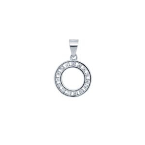 925 Silver CZ Set Circle of Life Pendant