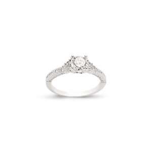 925 Silver CZ RBC Ring