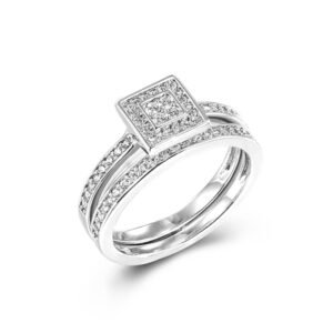 925 Silver CZ Rings Set