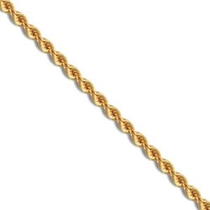 JBB325-18 | 9ct Yellow Gold 4mm Gauge Hollow Rope Chain