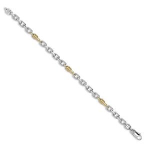 9ct Yellow Solid Cable and Spindle Necklace| Bracelet