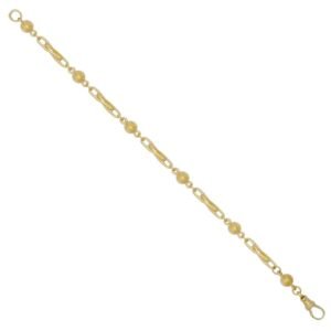 9ct Yellow Ball & Twist Bracelet