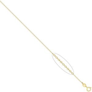 JCN002I-16 | JN Jewellery 9ct Yellow Gold Rolo Chain 1.1mm Gauge Pendant Chain