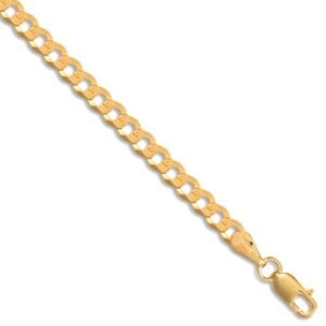 9ct Yellow Gold Flat Curb 3.6mm Gauge Chain