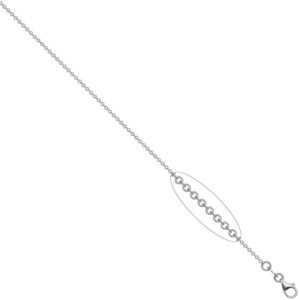 ACN044D-20 | 925 Sterling Silver White Rolo Chain 2.0mm Gauge Pendant Chain