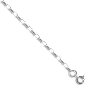 JCN064B-16 | 9ct White Gold Diamond Cut Belcher 2.3mm Gauge Pendant Chain