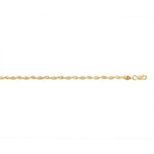 JCN109A-18 | 9ct Yellow Gold 2.9mm Twisted Infinity Chain