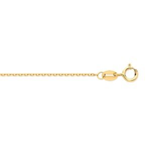 JCN117B-16 | 18ct Yellow Gold 1.0mm Diamond Cut Trace Chain
