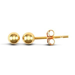 JES077 | 9ct yellow gold 3mm ball Stud Earrings