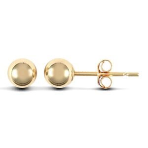 JES078 | 9ct yellow gold 4mm ball Stud Earrings