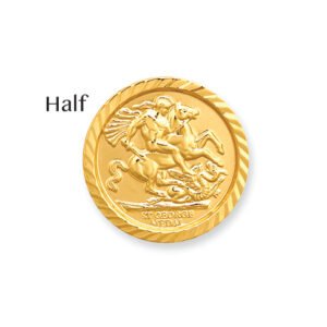 JFD082 | 9ct Gold George & Dragon Half Sovereign Size Insert
