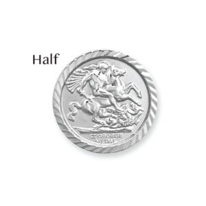 JFD085 | 925 Silver George & Dragon Half Sovereign Size Insert (AFD085)