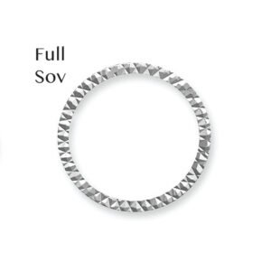 JFD088 | 925 Silver Diamond Cut Full Sovereign Bezel (AFD088)