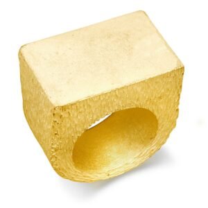 JIR034 | 9ct Yellow Gold Initial Blank Ring