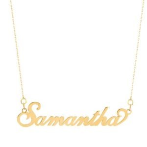 JNP030-Y | 9ct Yellow Gold Personalised Nameplate