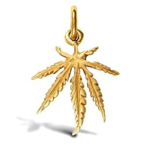 JPD127 | 9ct Yellow Gold Leaf Pendant